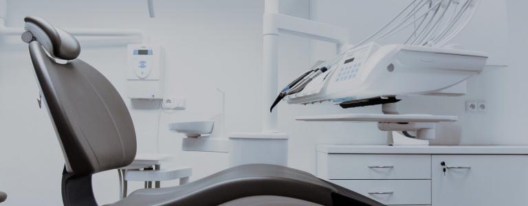 Empty dentist chair