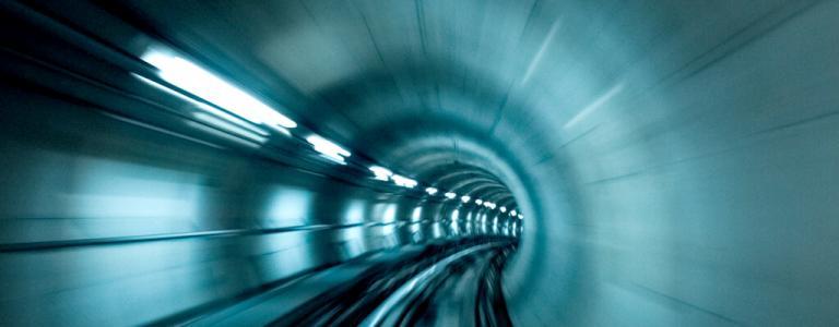 Blurry tunnel.