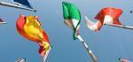 Flags from countries from around the world.