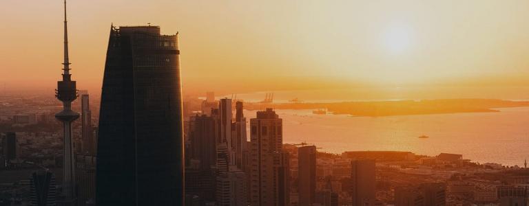 Skyline at dusk