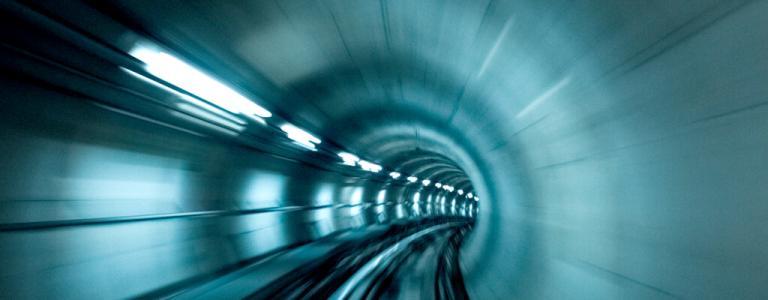 Blurry tunnel.