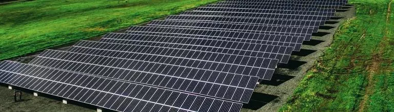 Ground-mounted solar installation
