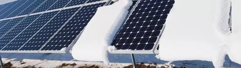How snow affects solar PV panel performance
