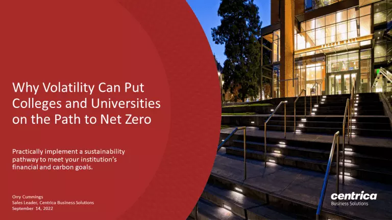 Why volatility can put colleges and universities on the path to net zero thumbnail